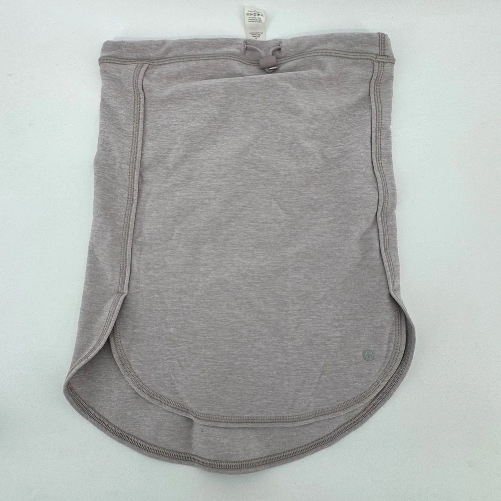 Lululemon Run Fast Neck Warmer‎ Gaiter Heathered Mauve OS Adjustable Cinch OS